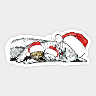 Christmas cats Sticker